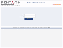 Tablet Screenshot of normalizacion.pentavida.cl